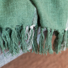 Arden Cotton Slub Throw in Sage