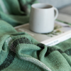 Arden Cotton Slub Throw in Sage