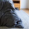 Bamboo Stone Washed Quilt Cover Set in Charcoal