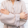 Bamboo Waffle Robe in Camel