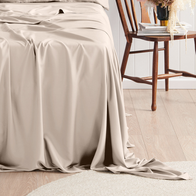 Bamboo Flat Sheet in Linen