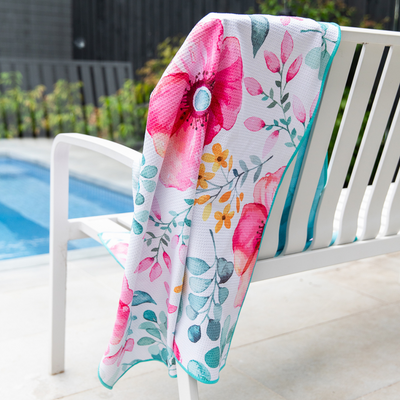 Dahlia Waffle Sand Free Towel