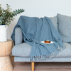 Jasper Cotton Throw in Denim