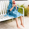 Kids Hooded Towel in Teal