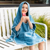 Kids Hooded Towel in Teal