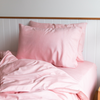 Plant Dyed Organic Bamboo Silk Quilt Cover Set in Rose