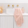 Ribbed Hand Towels in Pink