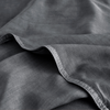 Organic Bamboo Stone Washed Flat Sheet in Charcoal